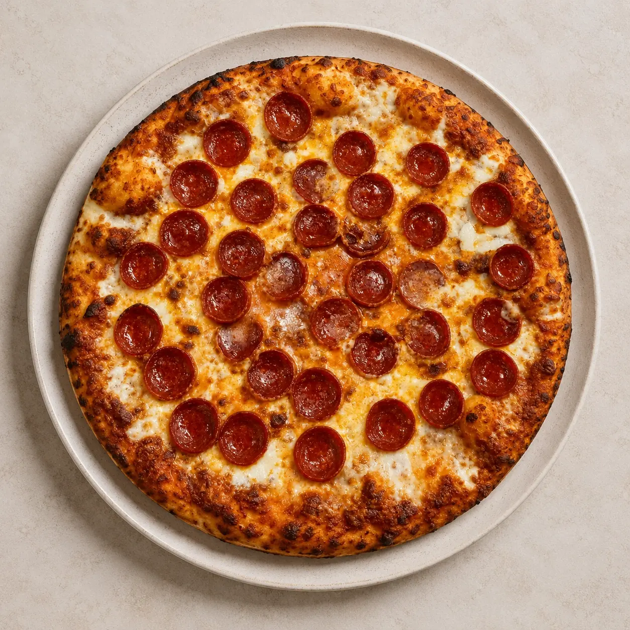 Menu photo of pepperoni pan pizza after editing