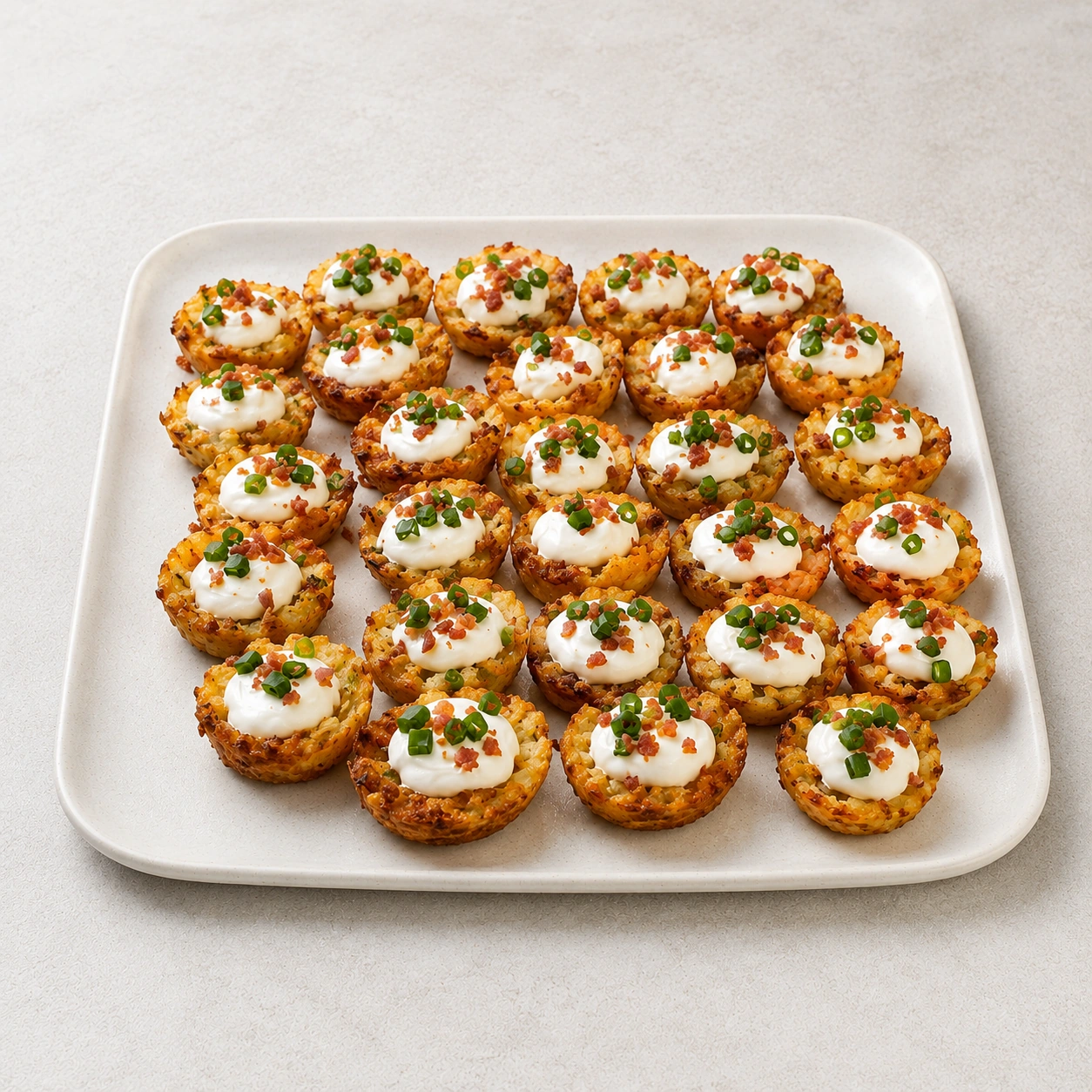 Menu photo of loaded potato bites after editing